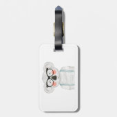 Cute Watercolor Koala with Glasses Gepäckanhänger (Rückseite vertikal)