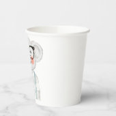 Cute Watercolor Koala with Glasses Pappbecher (Links)