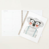 Cute Watercolor Koala with Glasses Planer (Anzeige)