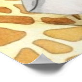 Cute Watercolor Party Animals Birthday Poster (Ecke)