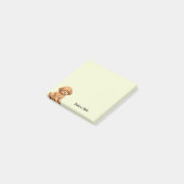 Cute Watercolor Poodle Trendy Custom Post-it Klebezettel (angewinkelt)