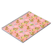 Cute watercolor rabbits and easter elemente notizblock (Linke Seite)