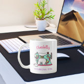 Cute Watercolor Retro Sewing Machine Custom Kaffeetasse