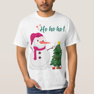 Cute Watercolor Santa Claus Christmas Clipart T-Shirt