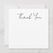 Cute Watercolor Script Botanical Houseplant Dankeskarte (Rückseite)