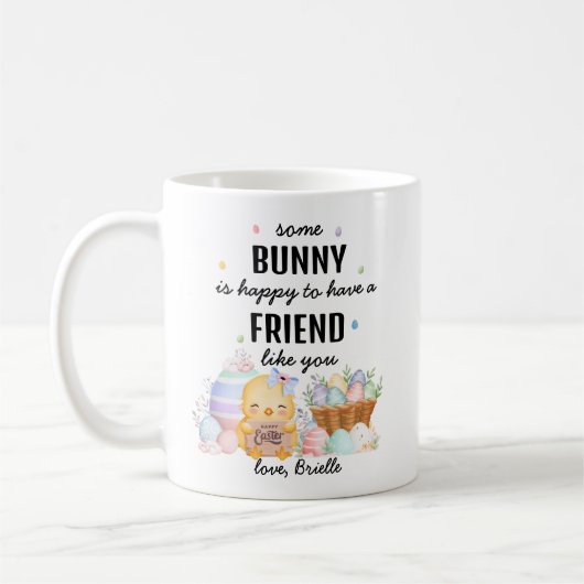 Cute Watercolor Some Bunny Friendship Easter Gift Kaffeetasse (Links)