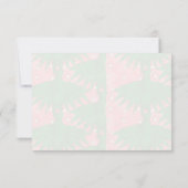 Cute Watercolor Strawberry Blank Cream Off White Mitteilungskarte (Rückseite)