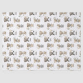 Cute Watercolor Teddy Bears with Balloons Seidenpapier (Vorderseite)