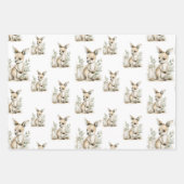 Cute watercolour baby animal alphabet Kangaroo Geschenkpapier Set (Vorderseite 3)