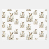 Cute watercolour baby animal alphabet Kangaroo Geschenkpapier Set (Vorderseite 2)