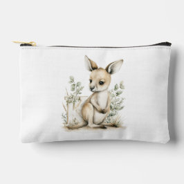 Cute watercolour baby animal alphabet Kangaroo Zubehörtasche