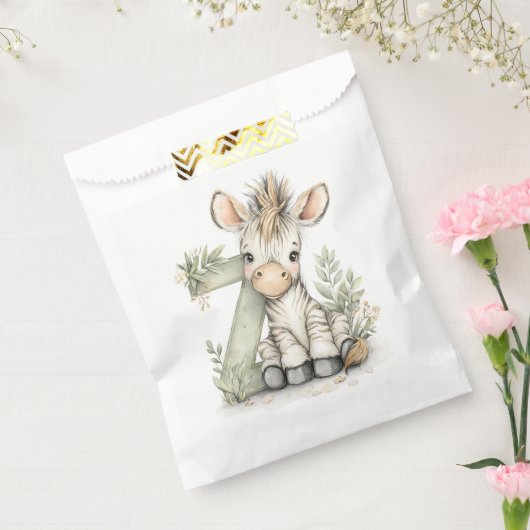 Cute watercolour baby animal alphabet Zebra Geschenktütchen (Versiegelt)