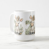Cute watercolour baby animal alphabet Zebra Kaffeetasse (Vorderseite Links)