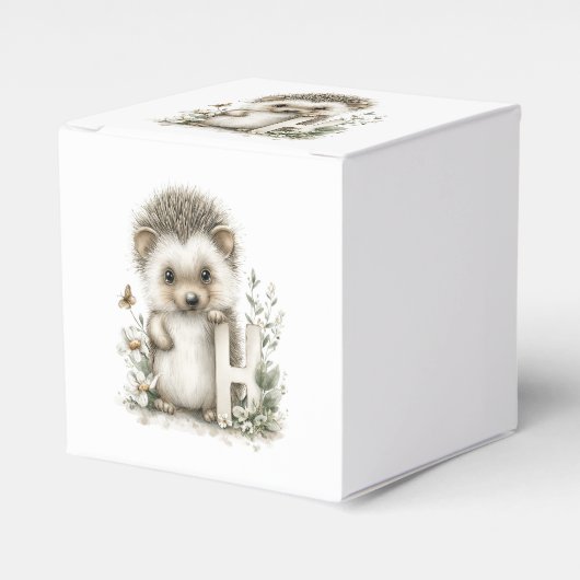 Cute Watercolour Baby Animals Alphabet Hedgehog Geschenkschachtel (Vorderseite)