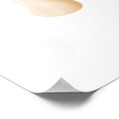 Cute Watercolour Pear Fruit Nursery Poster (Ecke)