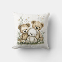 Cute Watercolour Teddy Bear group