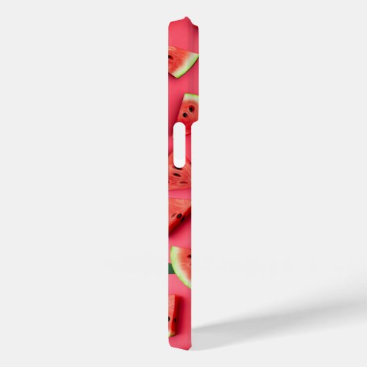 Cute Watermelon Fruit Pattern Pink iPhone Case (Rückseite / Rechts)
