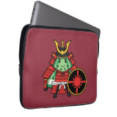 Cute Watermelon Shogun Samurai Warrior Illustratio Laptopschutzhülle (Vorne Rechts)