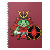 Cute Watermelon Shogun Samurai Warrior Illustratio Notizblock (Vorderseite)