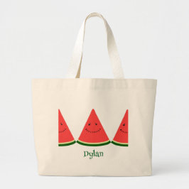 Cute Watermelon Summer Personalized Tote Bag Jumbo Stoffbeutel