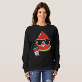 Cute Watermelon Watermelon Frappe   Summer Fruit Sweatshirt (Vorne ganz)