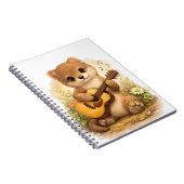Cute Weasel Guitar Spiral Notebook Notizblock (Rechte Seite)