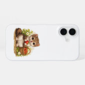 Cute Weasel Strawberry iPhone Case – Kawaii 16 Hülle (Rückseite (Horizontal))