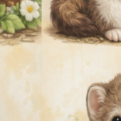 Cute Weasel Strawberry Pattern Wallpaper Tapete (Naht)