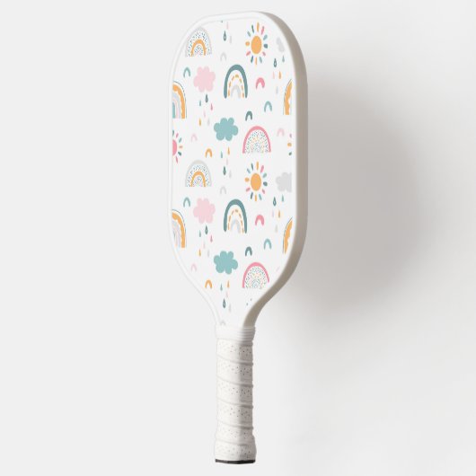 Cute Weather Pattern Pickleball Schläger (Links)