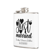 Cute Wedding inspiration add names date  Flachmann (Links)