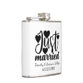 Cute Wedding inspiration add names date  Flachmann (Rechts)