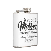 Cute Wedding inspiration add names date  Flachmann (Rechts)