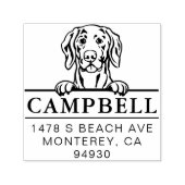 Cute Weimaraner Custom Dog Address Stamp Permastempel (Design)