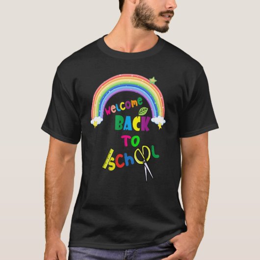 Cute Welcome Back To School First Day Of School Te T-Shirt (Vorderseite)