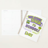 Cute Welcome Back To School Purple Green Planer (Anzeige)