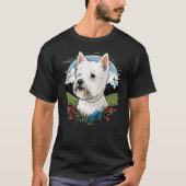 Cute West Highland White Terrier Dog on Westie 1 T-Shirt (Vorderseite)