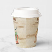 Cute Western Baby Boy Cowboy Theme Pappbecher (Rechts)