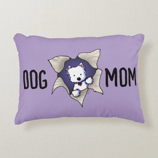 Cute Westie Blast Dekokissen (Vorderseite)