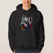 Cute Westie Dog on West Highland White Terrier 2 Hoodie (Vorderseite)