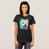Cute Westie Dog on West Highland White Terrier Lov T-Shirt (Vorne ganz)