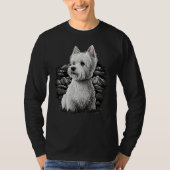 Cute Westie Dog on West Highland White Terrier Lov T-Shirt (Vorderseite)