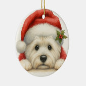 Cute Westie Keramik Ornament (Rechts)
