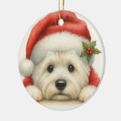 Cute Westie Keramik Ornament (Links)