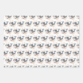 Cute Whale Geschenkpapier Set (Vorderseite)