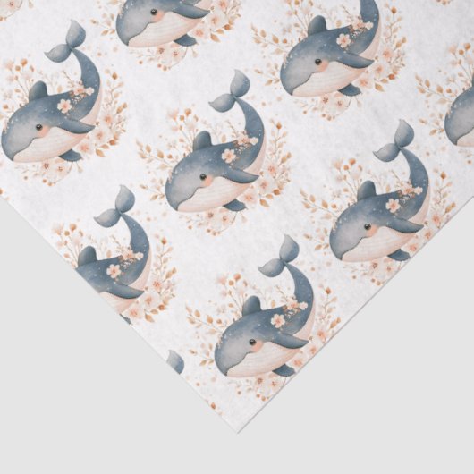 Cute Whale Seidenpapier (Detail)