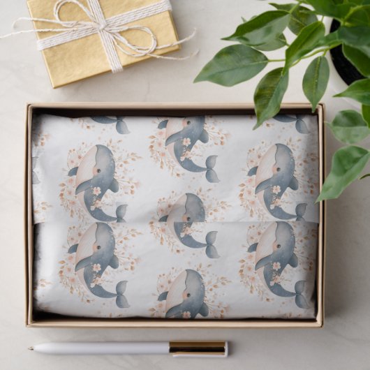 Cute Whale Seidenpapier (Geschenk)