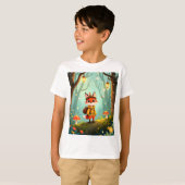 Cute Whimsical Cartoon Fox T-Shirt (Vorne ganz)