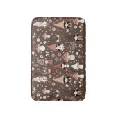 Cute Whimsical Fair Gnomes and Mushrooms Badematte (Vorderseite Vertikal)
