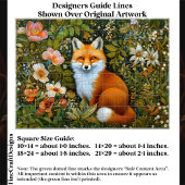 Cute Whimsical Forest Fox, Flowers ET9R Decoupage  Seidenpapier