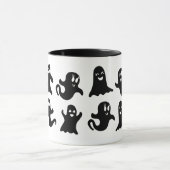 Cute & Whimsical Friendly Ghost Spirits Halloween Tasse (Zentrum)